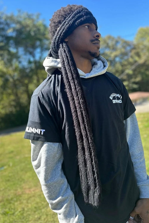 Crew Neck-Black/White