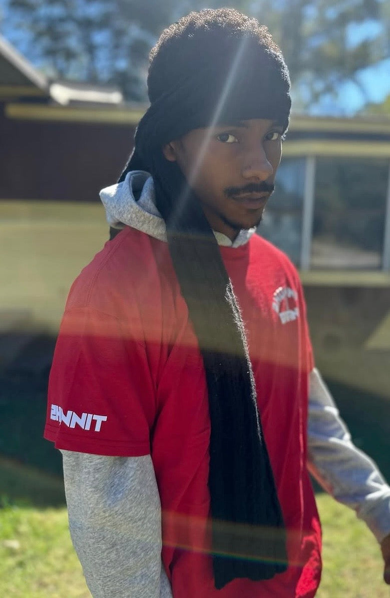 Crew Neck-Red/White