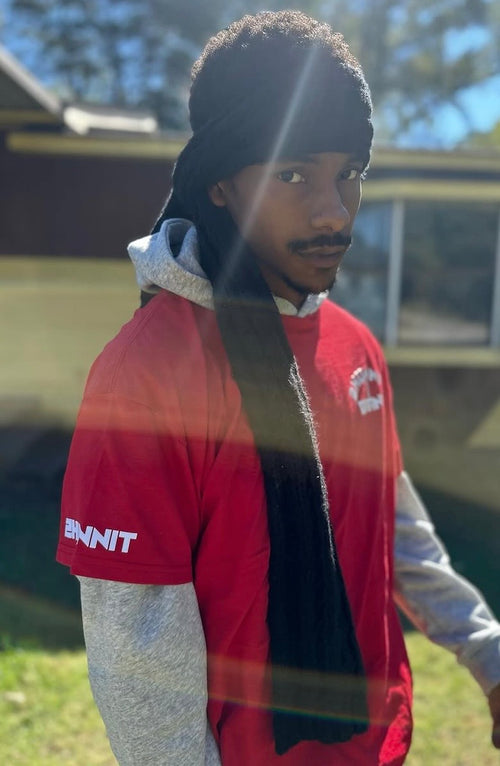 Crew Neck-Red/White